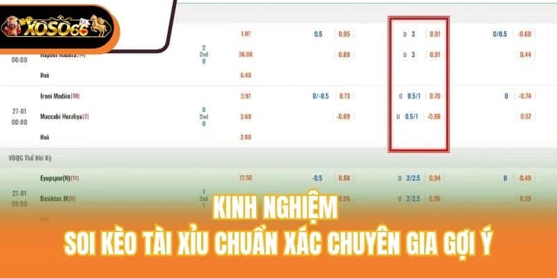 Kinh nghiệm soi kèo tài xỉu chuẩn xác chuyên gia gợi ý