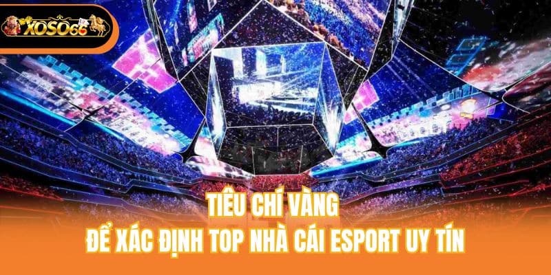 Tiêu chí vàng để xác định top nhà cái Esport uy tín